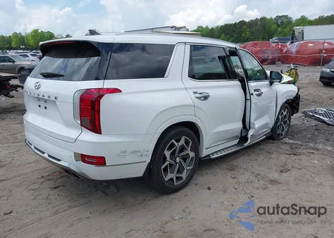 2022 Hyundai Palisade Calligraphy from USA, damaged, VIN KM8R74HE4NU354092